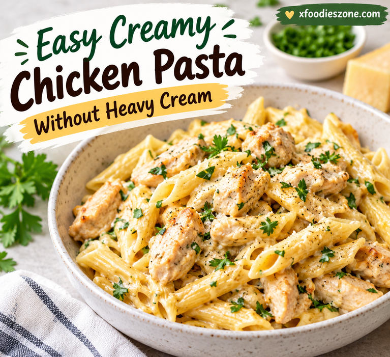 Easy Creamy Chicken Pasta Without Heavy Cream