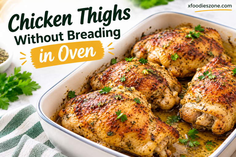 Chicken Thighs Without Breading in Oven