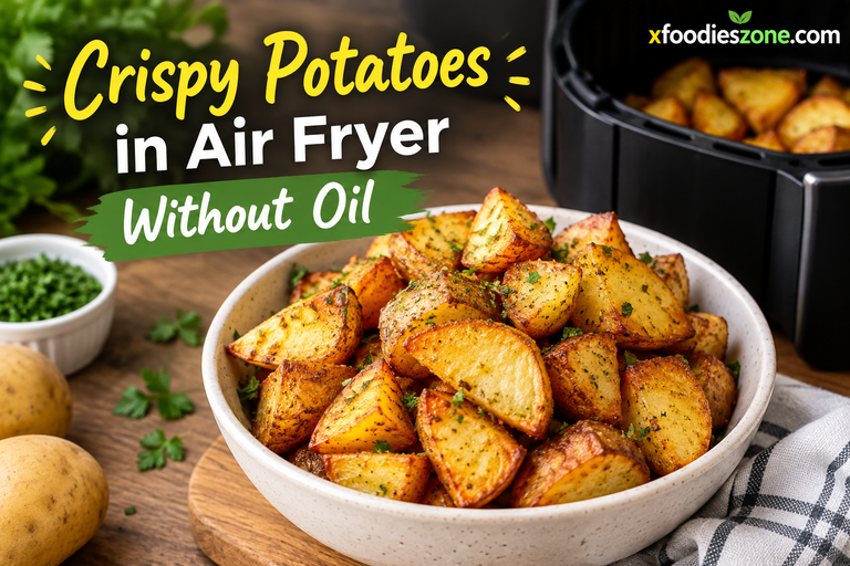 Crispy Potatoes in Air Fryer Without Oil: Easy, Golden, and Delicious
